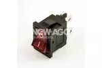 Przełącznik podświetlany mały czerwony 12V NEW AGE 1102