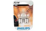 Żarówka P21W Philips Vision BA15s 12V 21W (komplet - 2szt.) PHILIPS 12498-BL