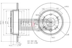 Tarcza hamulcowa MAXGEAR 19-1021 (Oś tylna)
