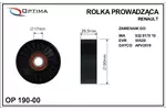 ROLKA MICRO-V PROWADZACA RENAULT PLASTIK   90X17X30 SZT OPTIMA