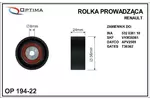 ROLKA MICRO-V PROWADZACA RENAULT PLASTIK   55X8X24 SZT OPTIMA