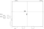 Chłodnica klimatyzacji - skraplacz HART 612 222