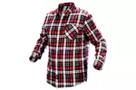 Koszula flanelowa krata czerwono-czarno-biała, rozmiar M NEO TOOLS 81-540-M