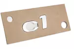 Emblemat CITROEN C1 , napis: C1 OEM 8665NR