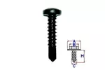 Śruba tapicerki WKRĘT SAMOWIERCĄCY CZARNY 4.2X19 ROMIX C60163