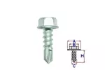 Śruba tapicerki WKRĘT SAMOWIERCĄCY Z PODKŁADKĄ 5.2X16 ROMIX C60164