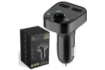 Transmiter FM do samochodu z ładowarką 2xUSB-A EXTRALINK CARCHARESL02FM