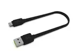 Kabel, przewód Micro USB płaski 25 cm Green Cell GCmatte  KABGC01