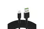 Kabel, przewód Apple Lightning podświetlenie LED białe 120 cm Green Cell Ray KABGC05