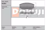 Klocki hamulcowe - komplet DOKUJI NC0621 (Oś przednia)