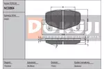 Klocki hamulcowe - komplet DOKUJI NC0864 (Oś przednia)