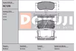 Klocki hamulcowe - komplet DOKUJI NC1206 (Oś tylna)