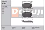 Klocki hamulcowe - komplet DOKUJI NC1402 (Oś tylna)
