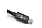 Kabel silikonowy eXtreme (USB / micro USB) - 100 cm - czarny EXTREME SILIKONOWY-MICRO-USB-CZARNY