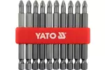 Groty do wkrętarki 10 sztuk ph2x75 s2 YATO YT-0480