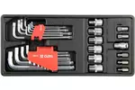 Wkład do szuflady hex torx nasadki 31 części YATO YT-55451