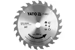 Tarcza tct do drewna 185x24tx20mm YATO YT-60621