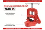 Imadło zaciskowe do rur 3cal YATO YT-6512