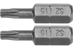 Bity 1 4"x25 mm torx t15 2 sztuki YATO YT-77903