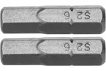 Bity 1 4"x25 mm hex h6 2 sztuki YATO YT-77923
